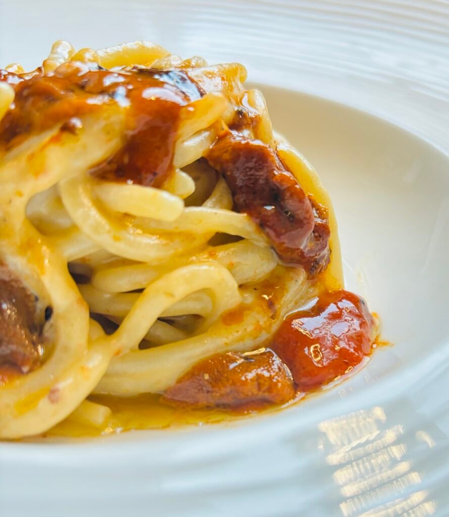 Spaghetti ai ricci trattoria siciliana da salvatore