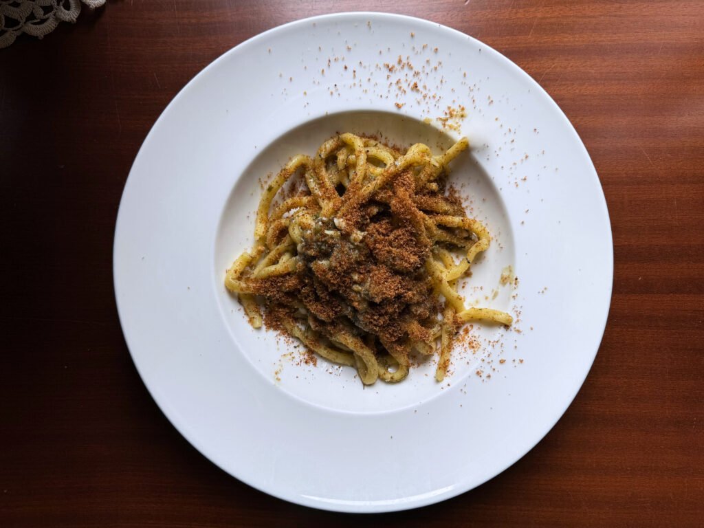 Pasta chi Sardi trattoria siciliana da salvatore